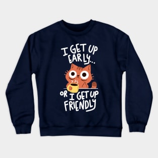 Morning Cat Crewneck Sweatshirt